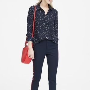 Dillon Classic Fit Dot Blouse